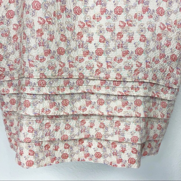 Anthropologie | 100% Silk Tiered Floral Tank Dress - Picture 3 of 7